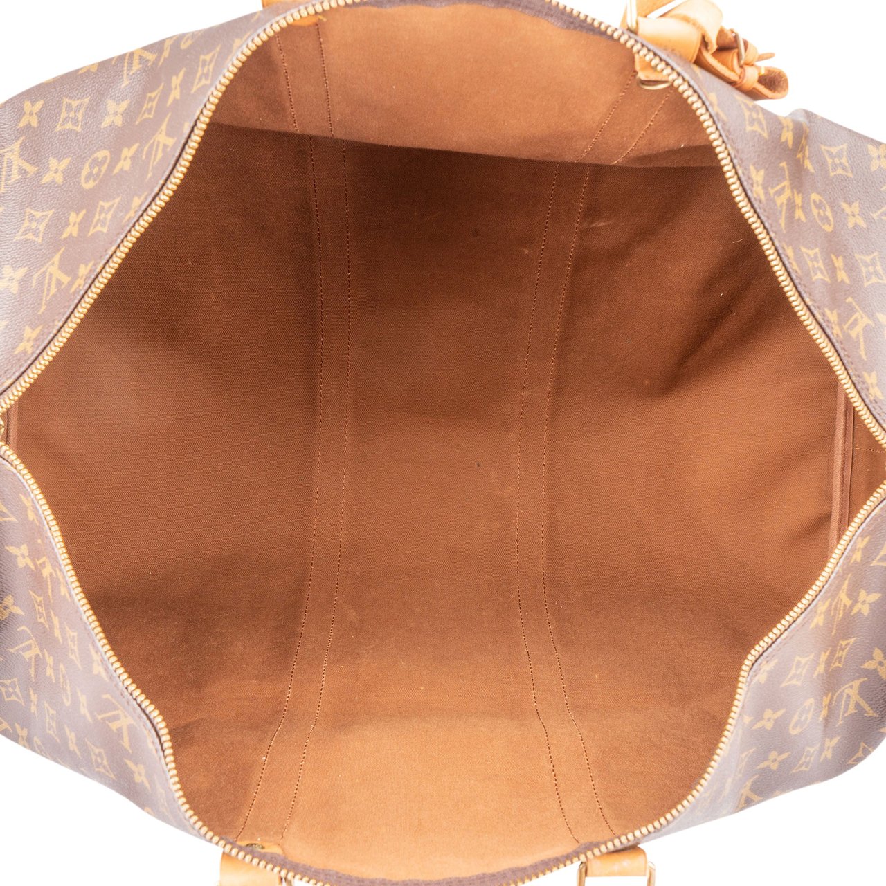 Louis Vuitton Louis Vuitton Monogram Canvas Keepall 60 Bandoulière Travel Bag Bruin