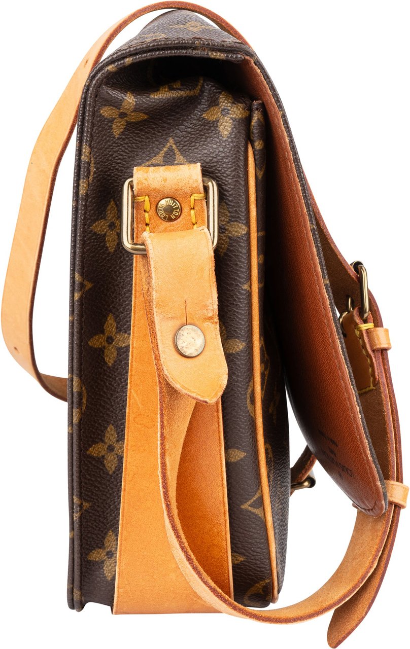 Louis Vuitton Louis Vuitton Monogram Canvas Cartouchiere MM Crossbody Bag Bruin