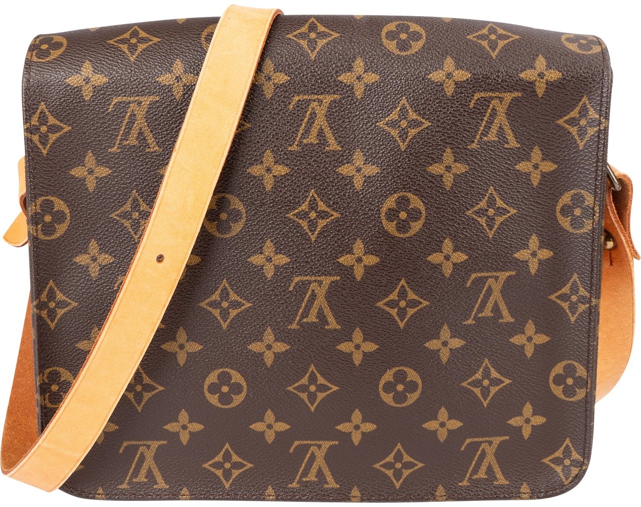 Louis Vuitton Louis Vuitton Monogram Canvas Cartouchiere MM Crossbody Bag Bruin