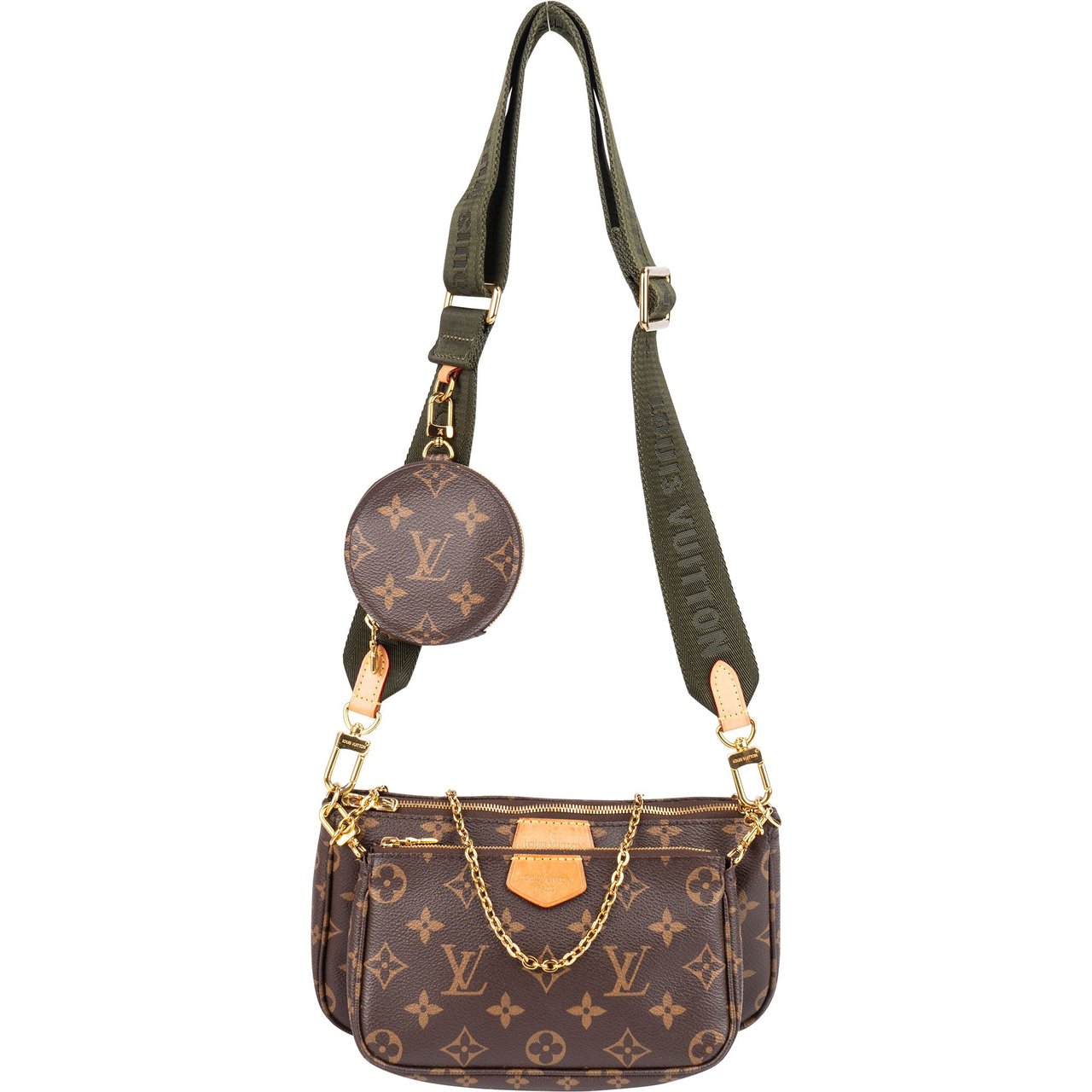 Louis Vuitton Louis Vuitton Monogram Canvas Multi Pochette Accessoires Crossbody Bag Bruin