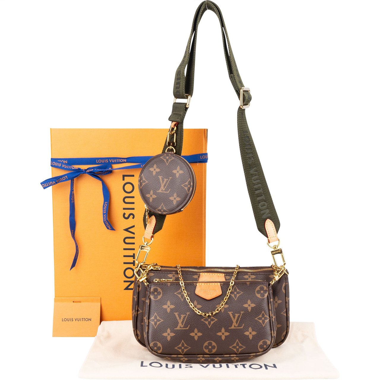 Louis Vuitton Louis Vuitton Monogram Canvas Multi Pochette Accessoires Crossbody Bag Bruin