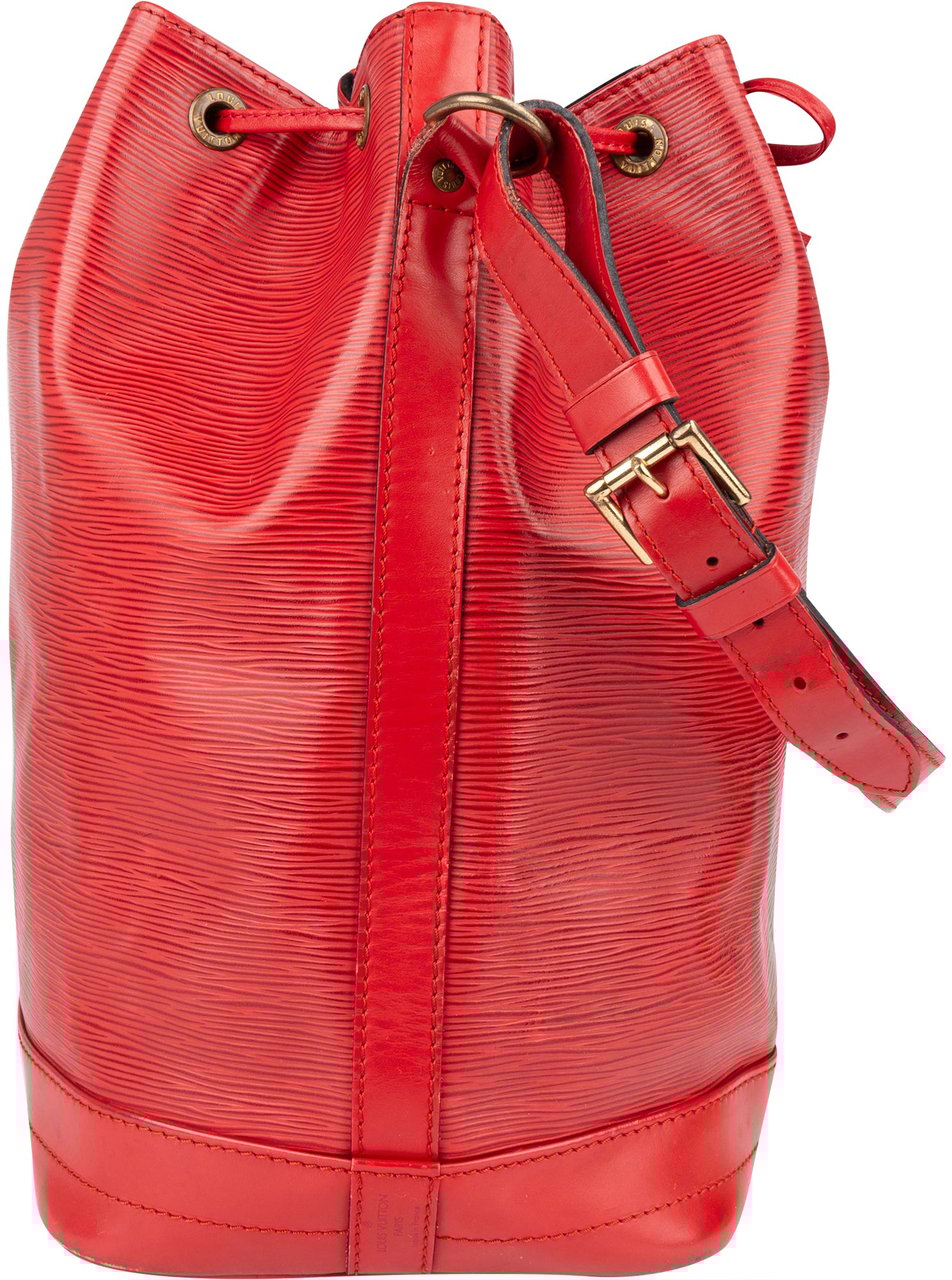 Louis Vuitton Louis Vuitton Red Epi Leather Sac Noé Grande Shoulder Bag Rood