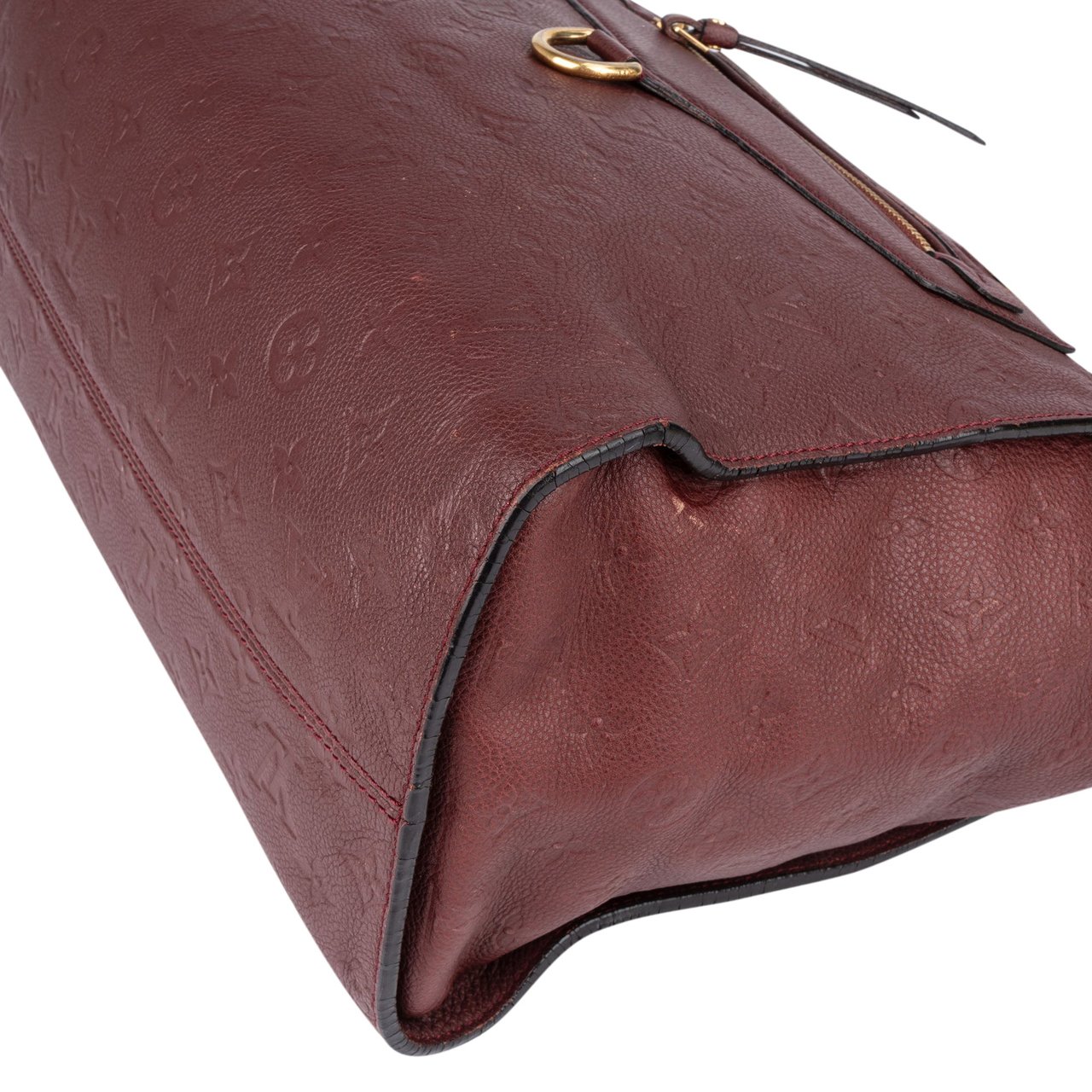 Louis Vuitton Burgundy Monogram Empreinte Leather Lumineuse PM Shoulder Bag Maroon