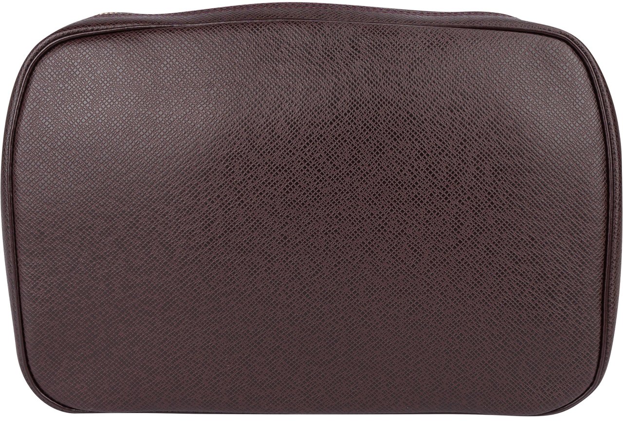 Louis Vuitton Louis Vuitton Taiga Leather Trousse Toilette Handbag Bruin