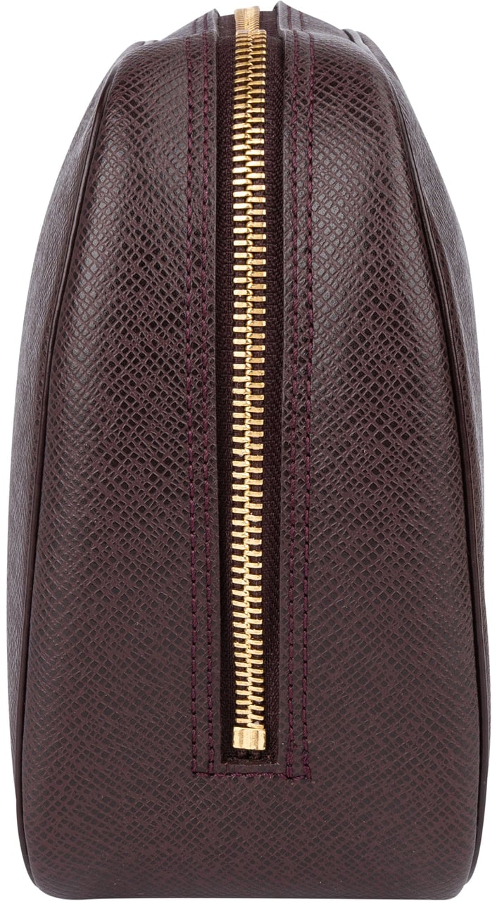 Louis Vuitton Louis Vuitton Taiga Leather Trousse Toilette Handbag Bruin