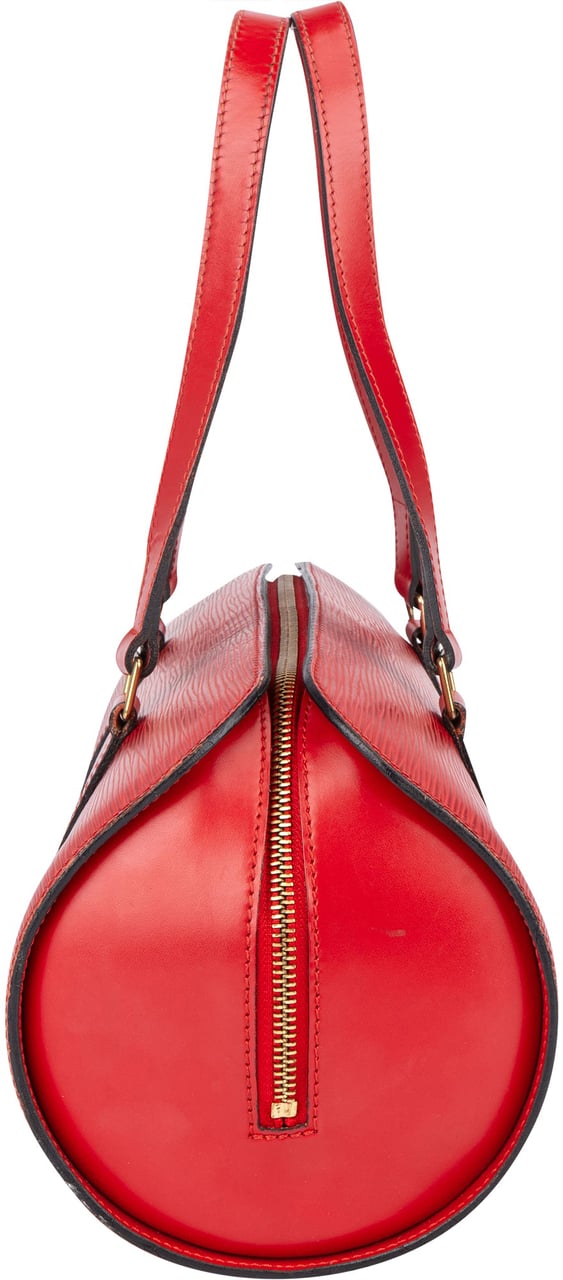 Louis Vuitton Red Epi Leather Soufflot Handbag Rood
