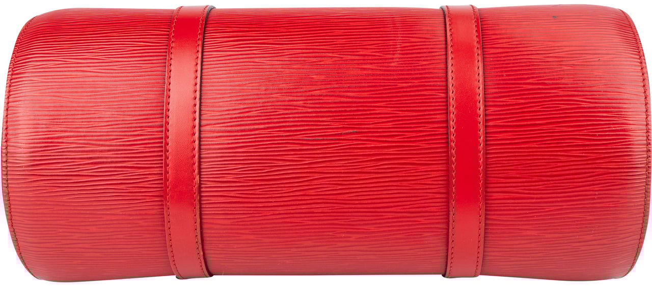 Louis Vuitton Louis Vuitton Red Epi Leather Soufflot Handbag Rood