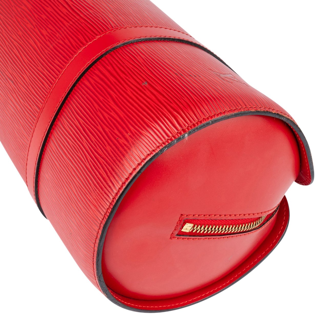 Louis Vuitton Red Epi Leather Soufflot Handbag Rood