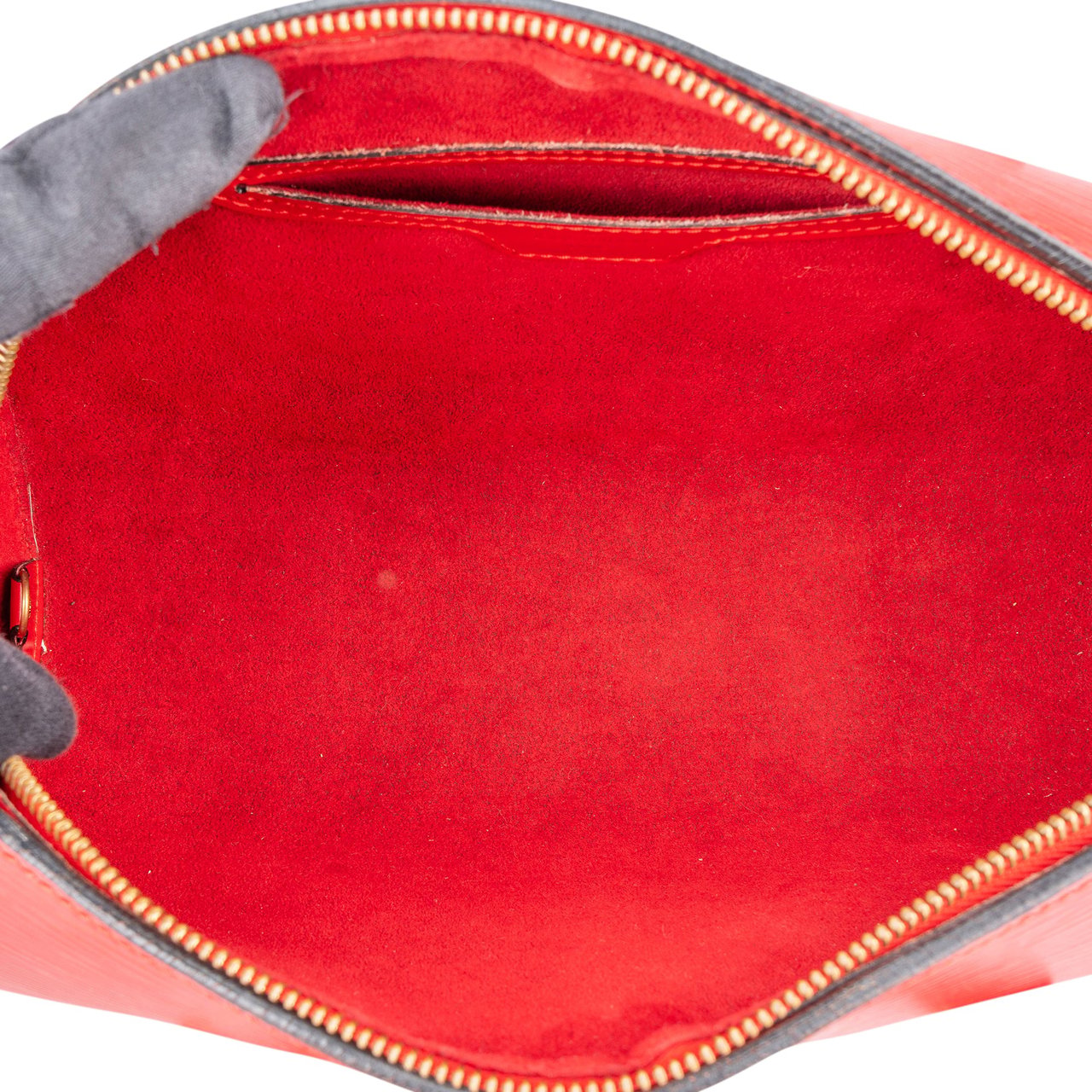 Louis Vuitton Red Epi Leather Soufflot Handbag Rood