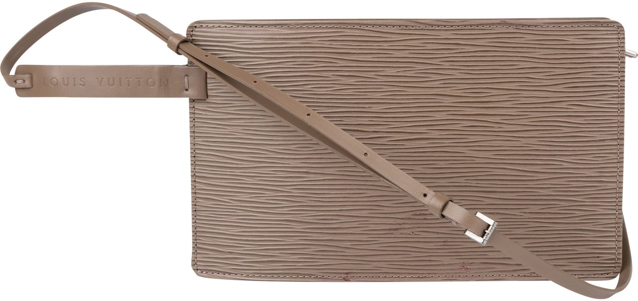 Louis Vuitton Louis Vuitton Taupe Epi Leather Pochette Rochelle Crossbody Waistbag Taupe