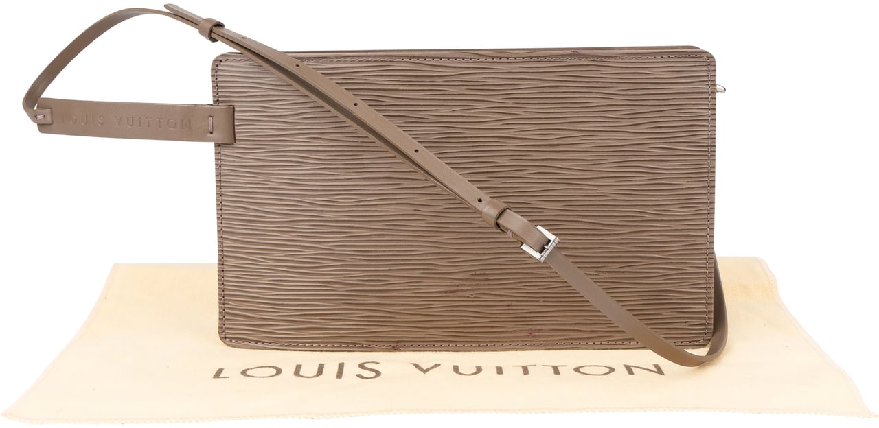 Louis Vuitton Louis Vuitton Taupe Epi Leather Pochette Rochelle Crossbody Waistbag Taupe
