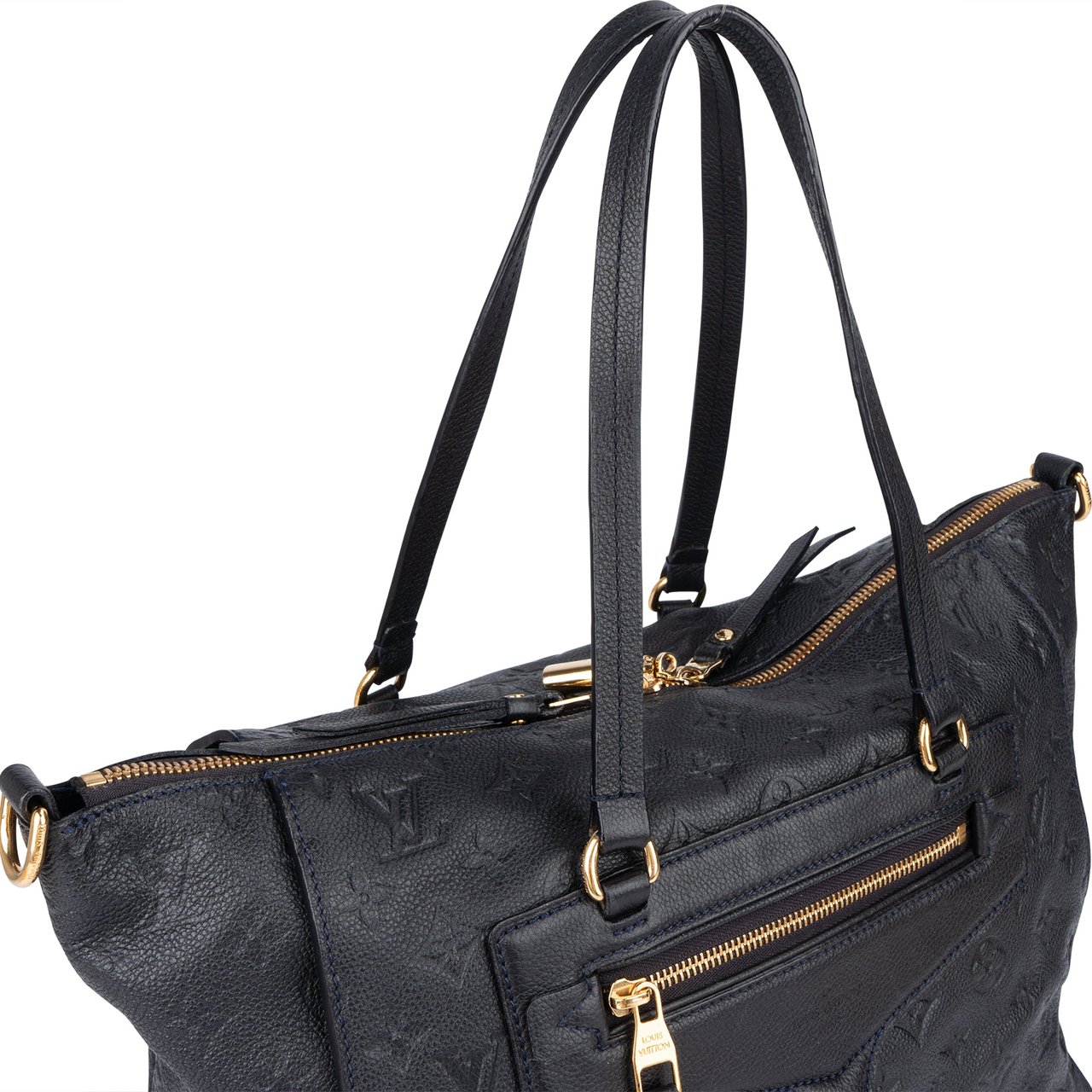 Louis Vuitton Louis Vuitton Blue Leather Monogram Empreinte Lumineuse PM Handbag Blauw