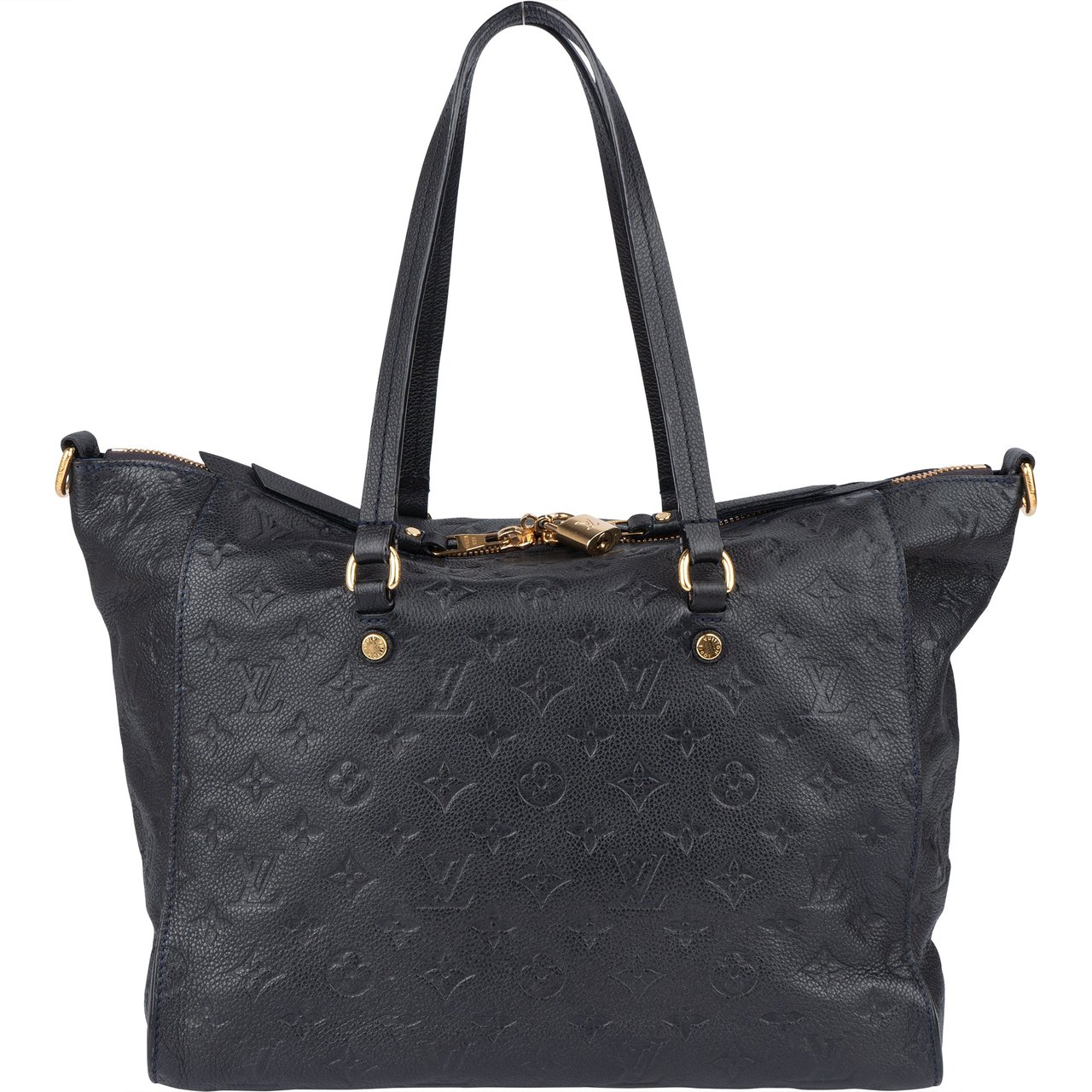 Louis Vuitton Louis Vuitton Blue Leather Monogram Empreinte Lumineuse PM Handbag Blauw