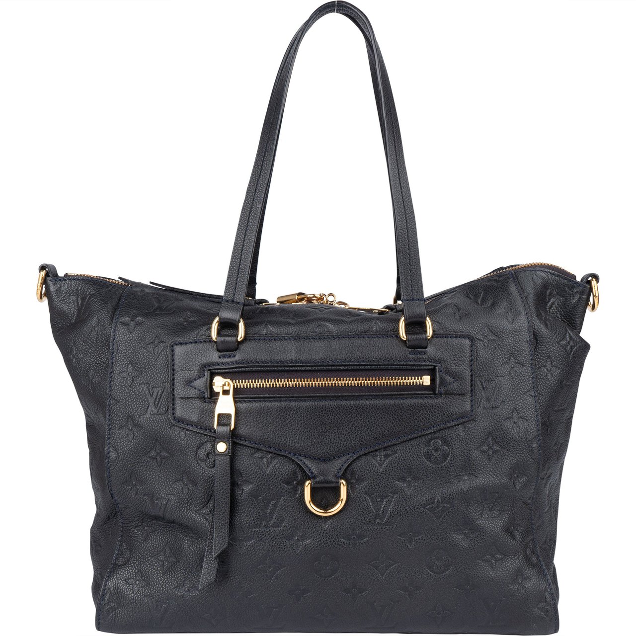 Louis Vuitton Louis Vuitton Blue Leather Monogram Empreinte Lumineuse PM Handbag Blauw