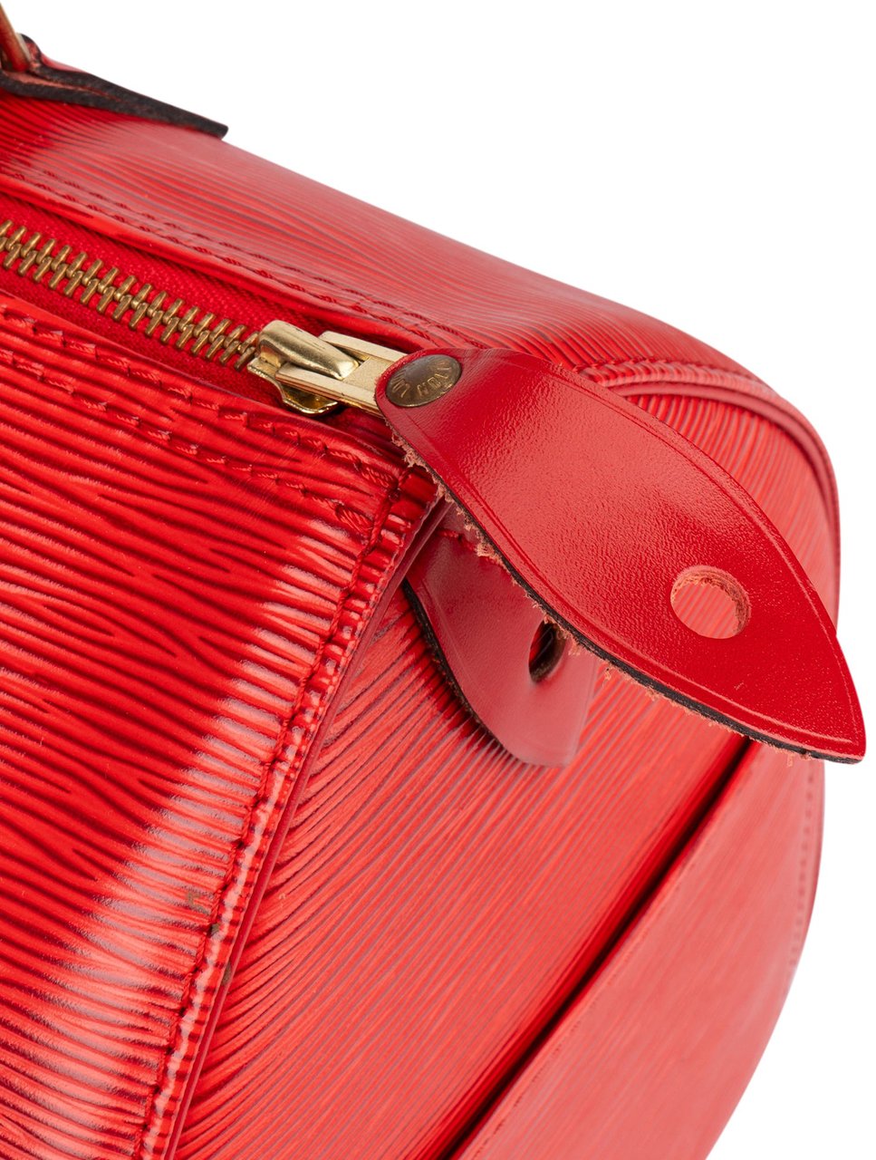 Louis Vuitton Louis Vuitton Red Epi Leather Speedy 30 Handbag Rood