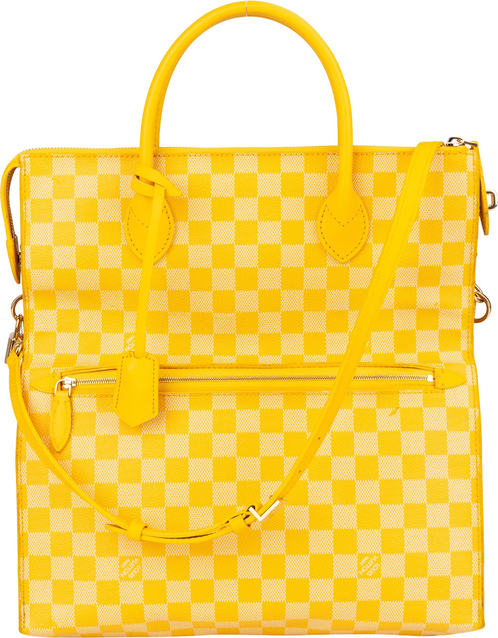 Louis Vuitton Monogram Damier Pop Canvas Takeoff Noxos Mobile Handbag Geel
