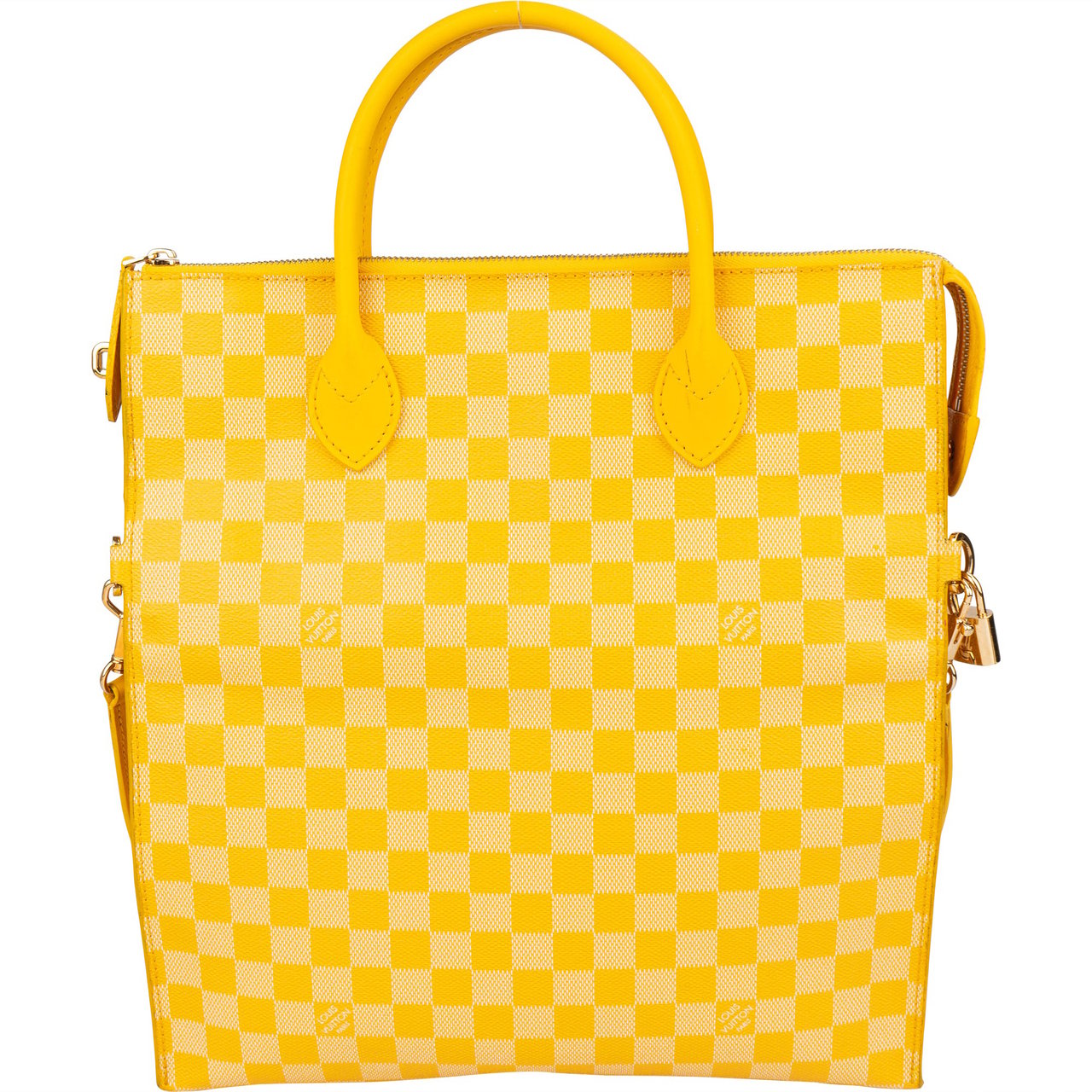 Louis Vuitton Louis Vuitton Monogram Damier Pop Canvas Takeoff Noxos Mobile Handbag Geel