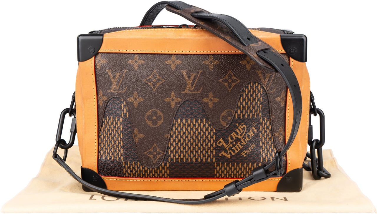 Louis Vuitton Monogram Canvas X Nigo Soft Tunk Crossbody Bag Bruin