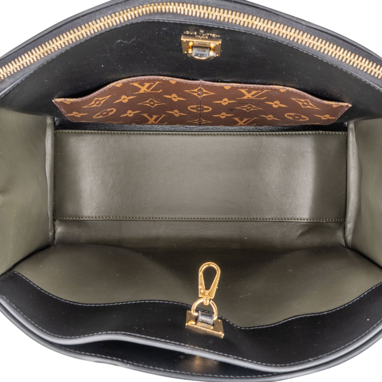 Louis Vuitton Louis Vuitton Canvas Tressage Monogram City Steamer MM Handbag Zwart