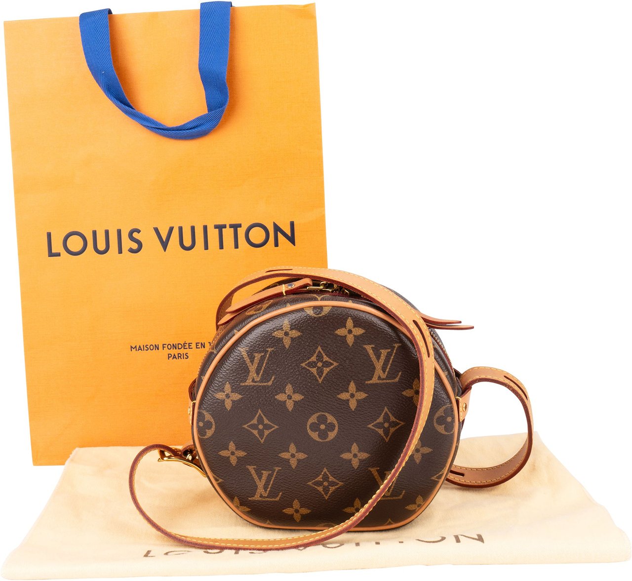 Louis Vuitton Louis Vuitton Monogram Canvas Boite Chapeau Souple PM Crossbody Bag Bruin