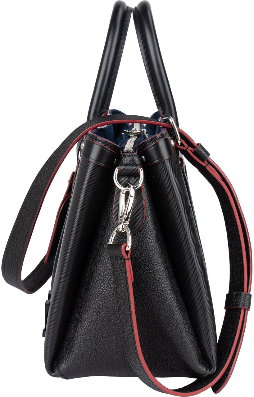 Louis Vuitton Louis Vuitton Noir Epi Leather Soufflot BB Handbag Zwart