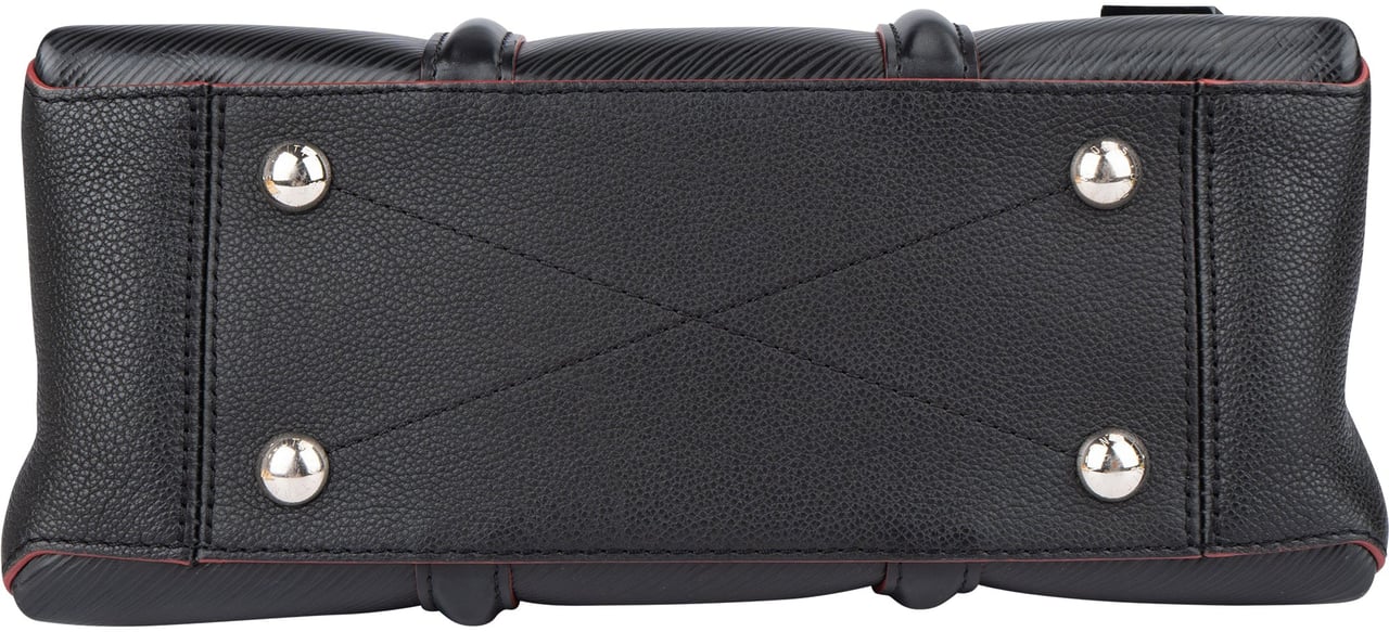 Louis Vuitton Louis Vuitton Noir Epi Leather Soufflot BB Handbag Zwart