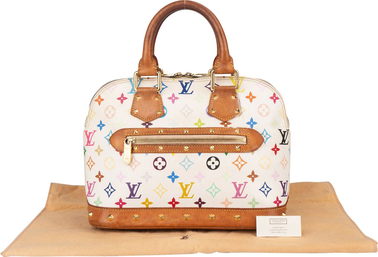 Louis Vuitton Louis Vuitton Monogram Multicolor Murakami Alma PM Handbag Wit