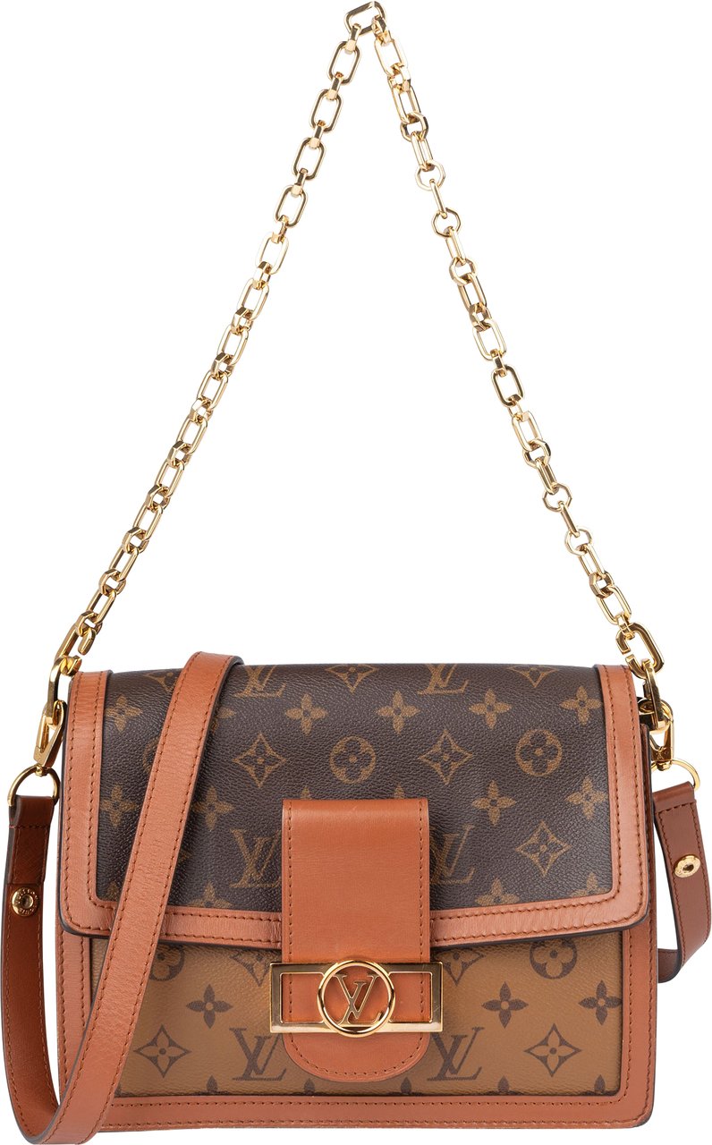 Louis Vuitton Monogram Canvas Dauphine MM Autres Crossbody Bag Bruin