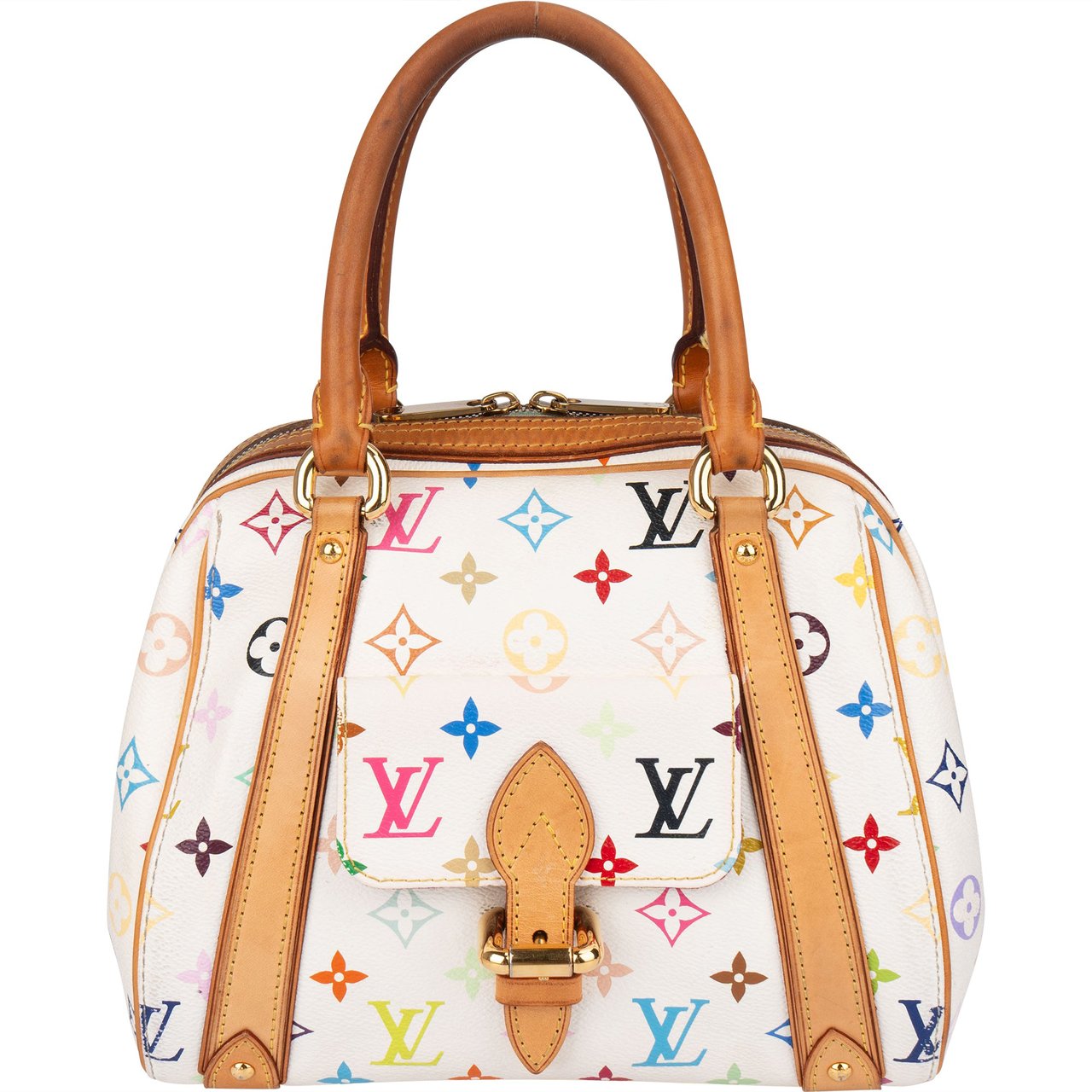 Louis Vuitton Monogram Murakami Multicolor Priscilla Handbag Wit