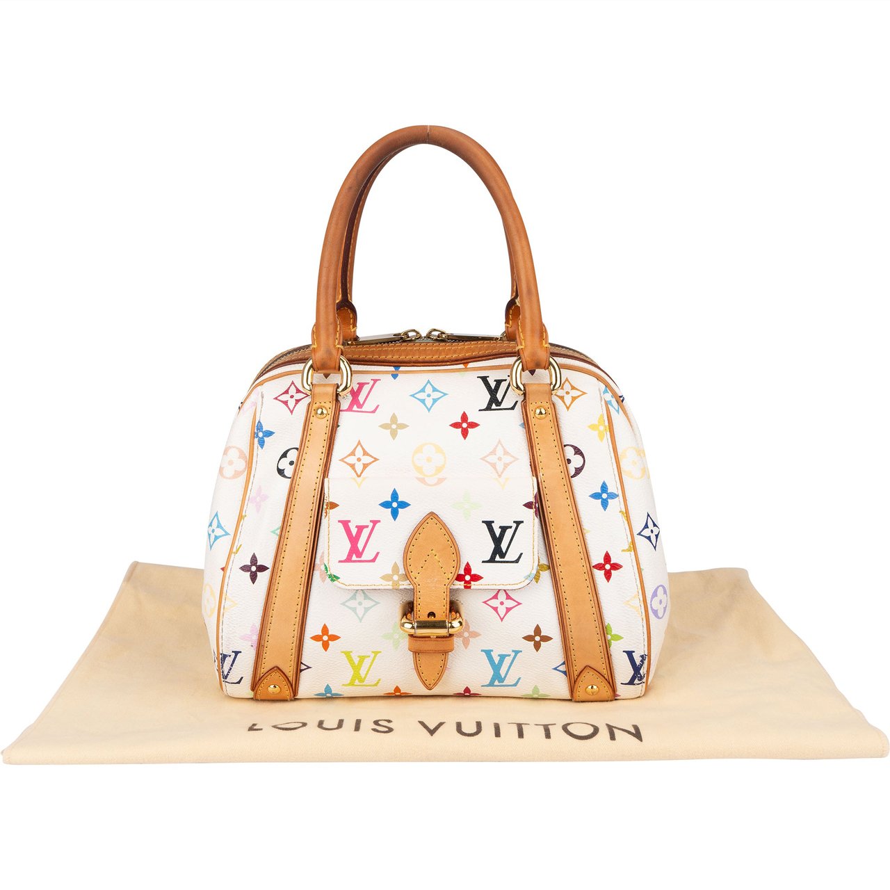 Louis Vuitton Monogram Murakami Multicolor Priscilla Handbag Wit