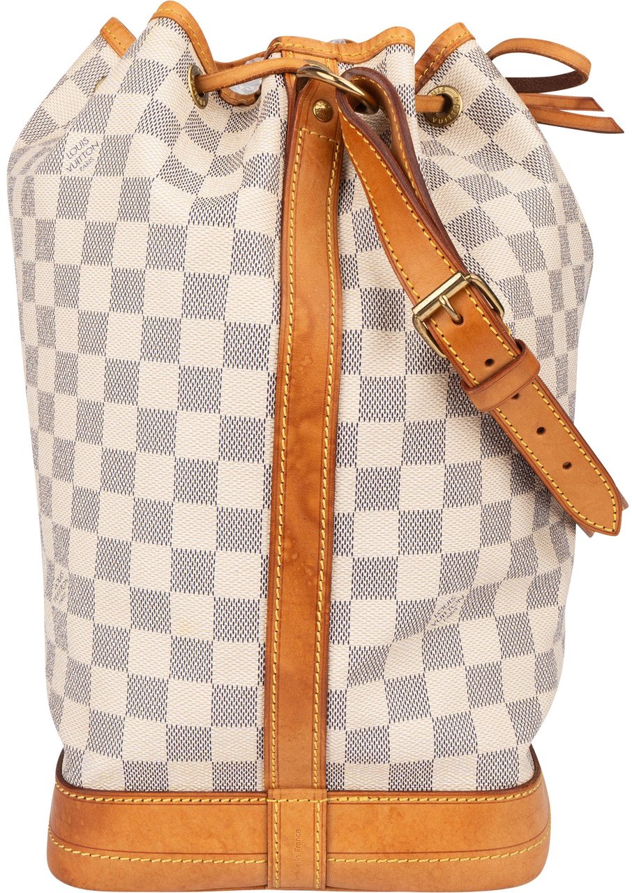 Louis Vuitton Louis Vuitton Monogram Damier Azur Sac Noé Grande Shoulder Bag Wit