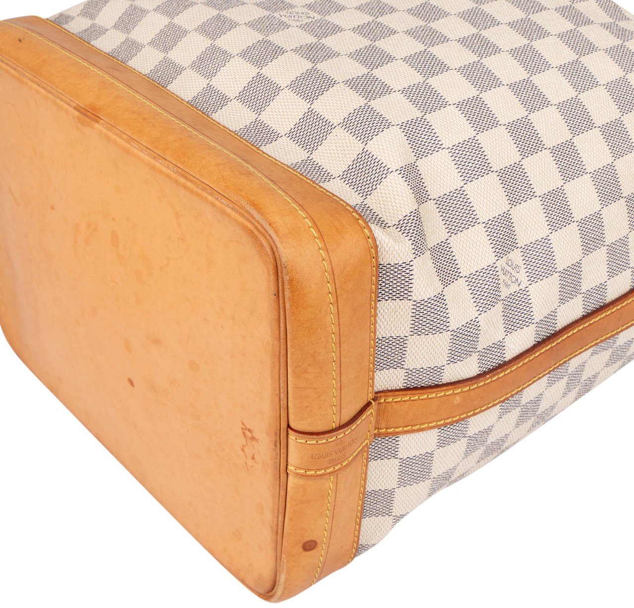 Louis Vuitton Louis Vuitton Monogram Damier Azur Sac Noé Grande Shoulder Bag Wit