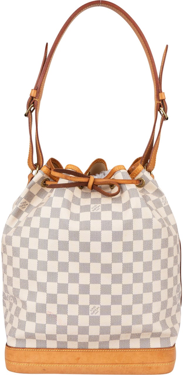Louis Vuitton Louis Vuitton Monogram Damier Azur Sac Noé Grande Shoulder Bag Wit
