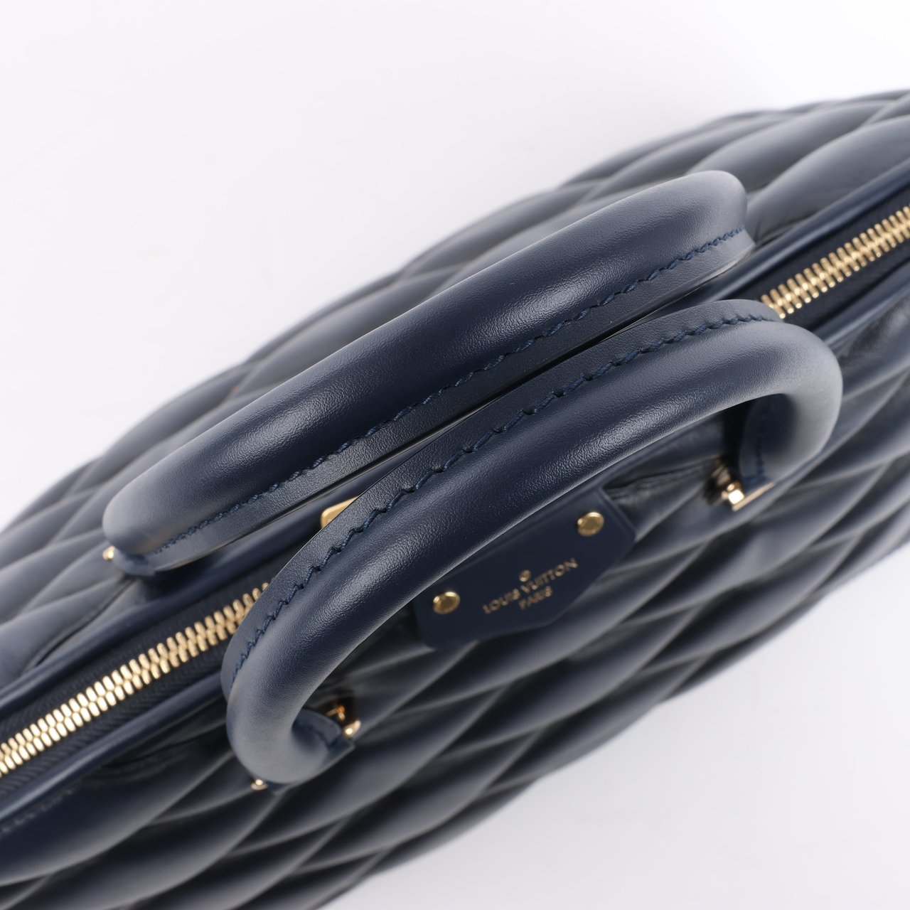 Louis Vuitton Louis Vuitton Malletage Alma GM Handbag in Navy Blue M23723 Navy