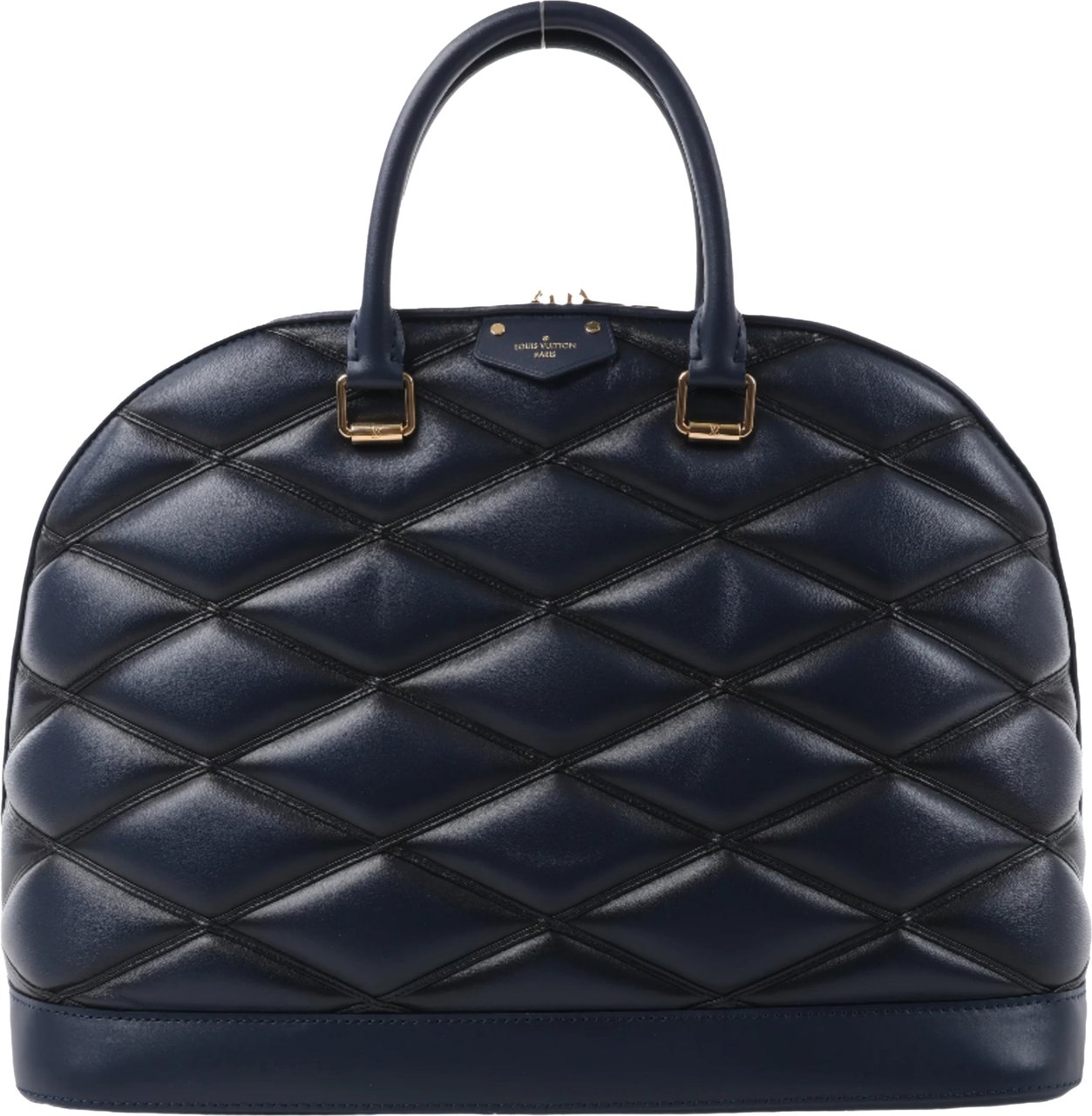 Louis Vuitton Louis Vuitton Malletage Alma GM Handbag in Navy Blue M23723 Navy