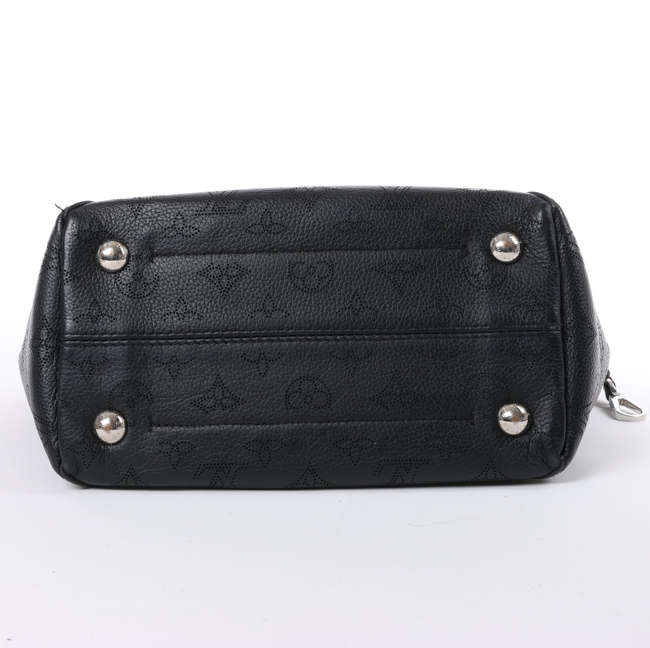 Louis Vuitton Louis Vuitton Hina Monogram Mahina Leather Shoulder Bag in Black M54350 Zwart