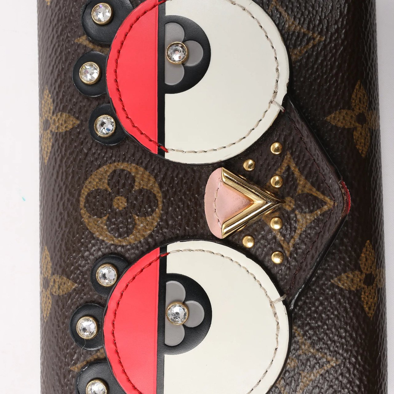Louis Vuitton Louis Vuitton Monogram Portefeuille Victorine Lovely Bird in Red M67244 Bruin