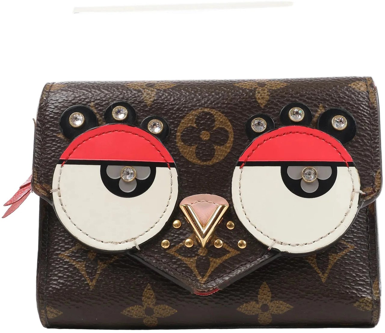 Louis Vuitton Louis Vuitton Monogram Portefeuille Victorine Lovely Bird in Red M67244 Bruin