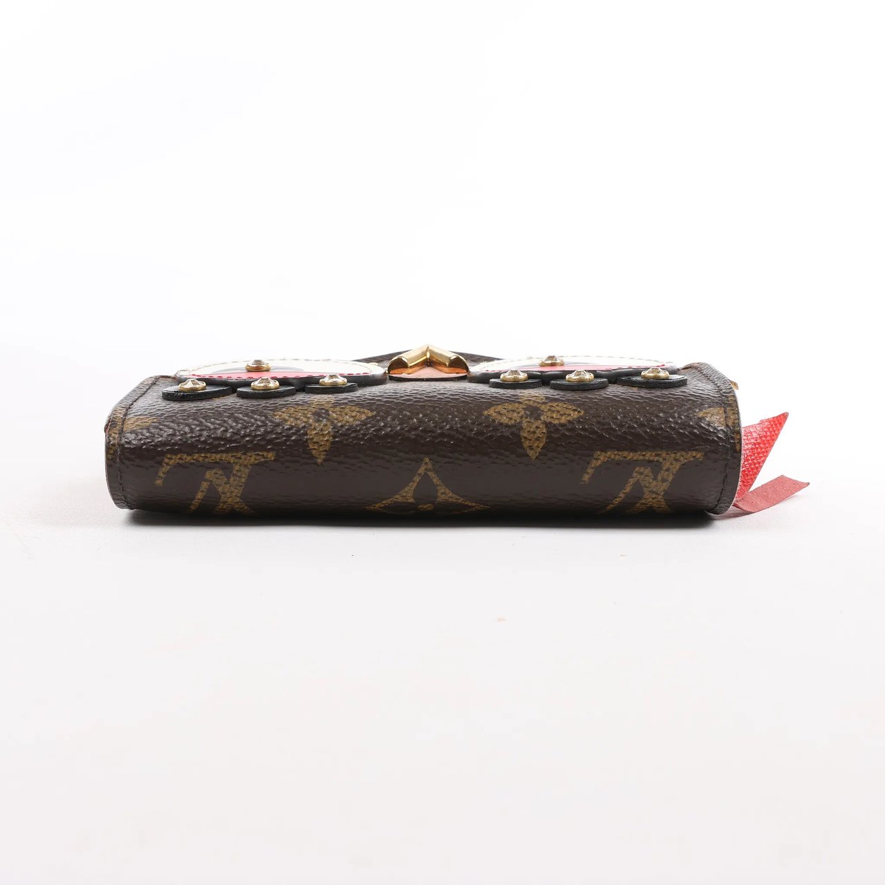 Louis Vuitton Louis Vuitton Monogram Portefeuille Victorine Lovely Bird in Red M67244 Bruin