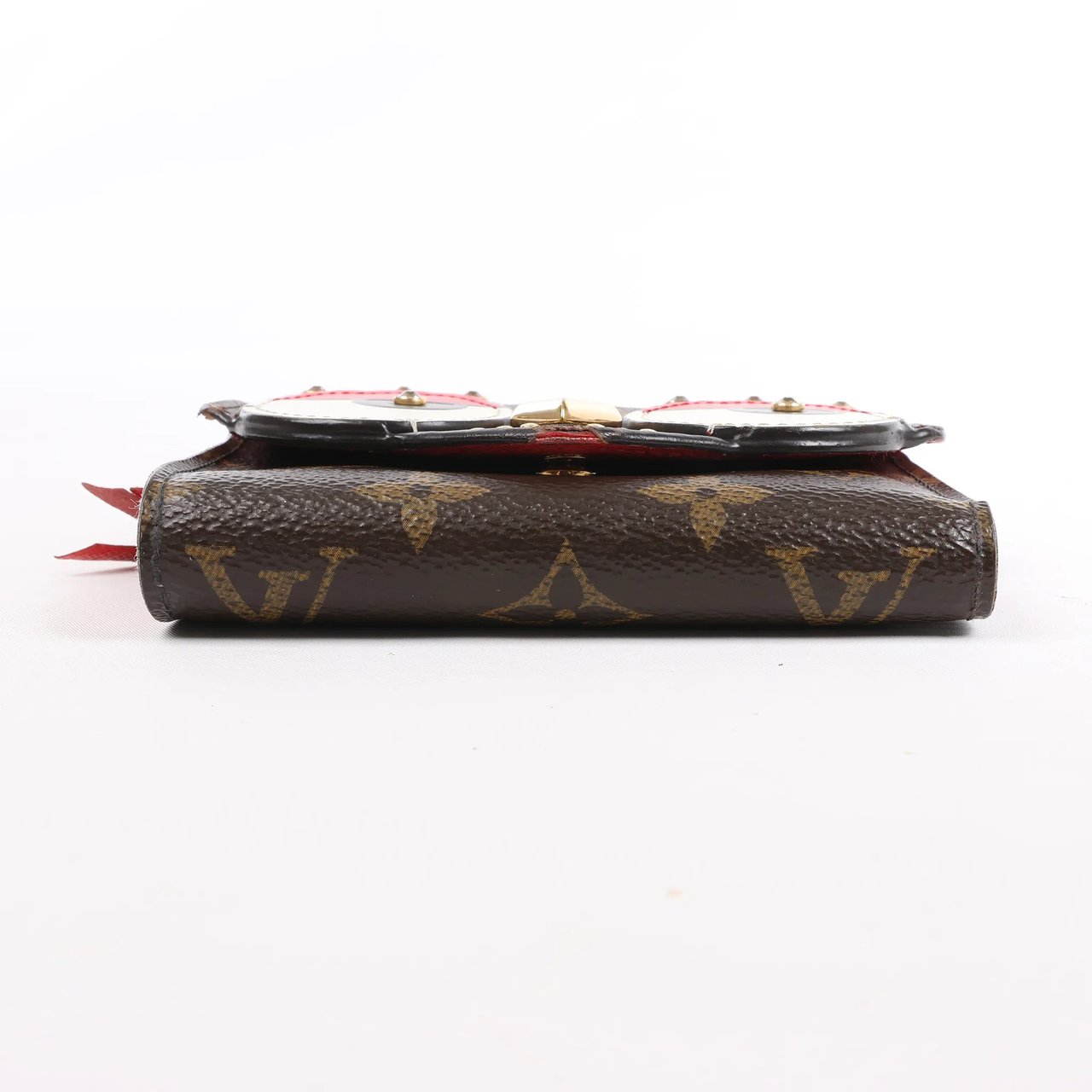 Louis Vuitton Louis Vuitton Monogram Portefeuille Victorine Lovely Bird in Red M67244 Bruin