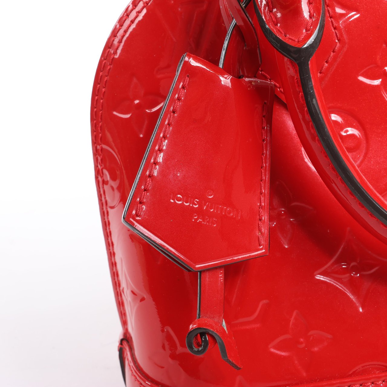 Louis Vuitton Louis Vuitton Monogram Vernis Alma BB Handbag in Red M90174 Rood