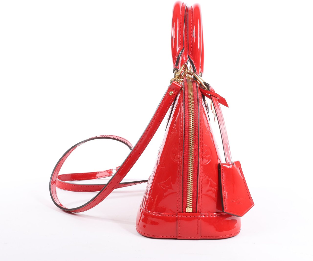 Louis Vuitton Louis Vuitton Monogram Vernis Alma BB Handbag in Red M90174 Rood