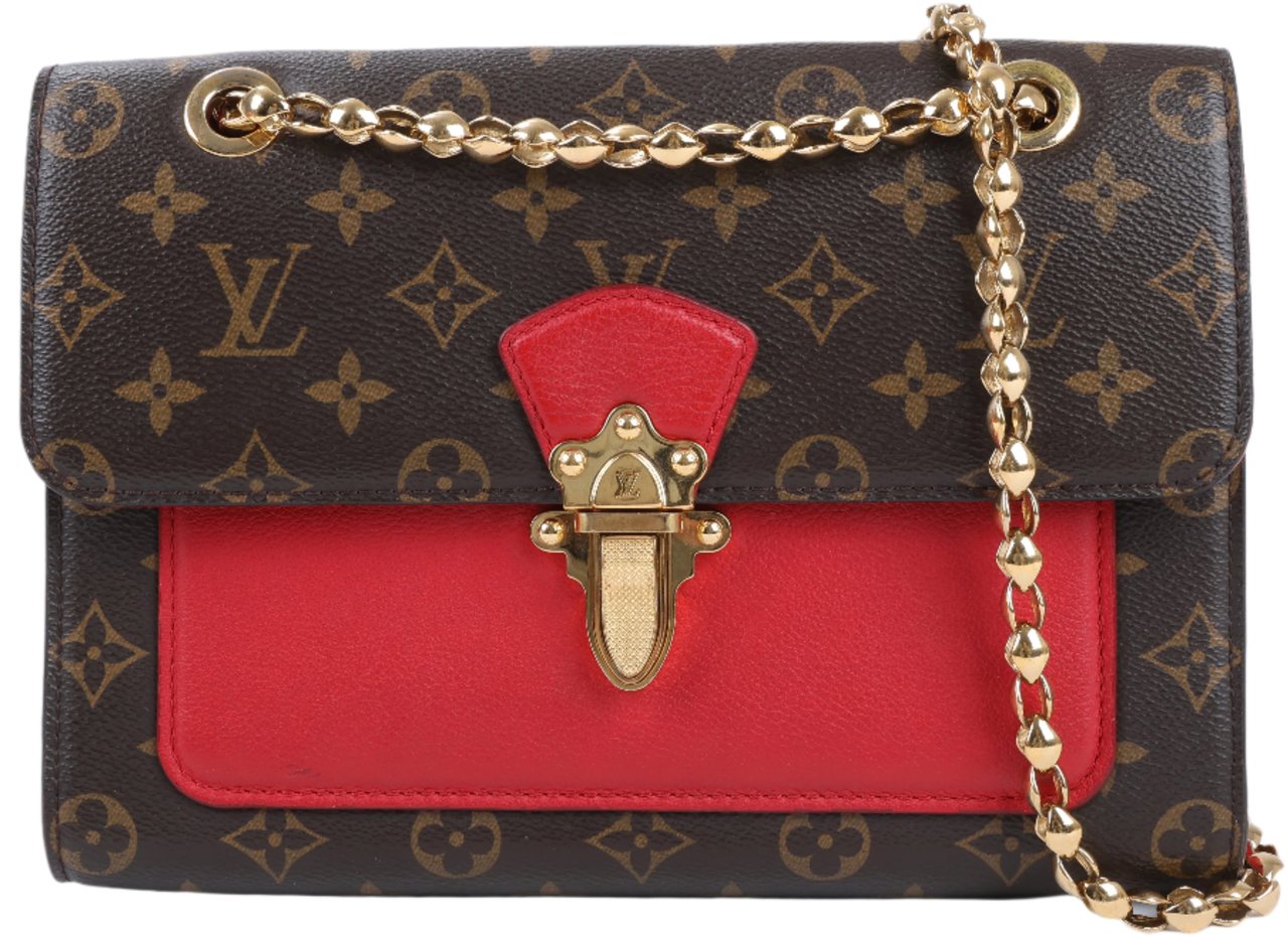 Louis Vuitton Louis Vuitton Monogram Victoire Shoulder Bag in Red M41731 Divers