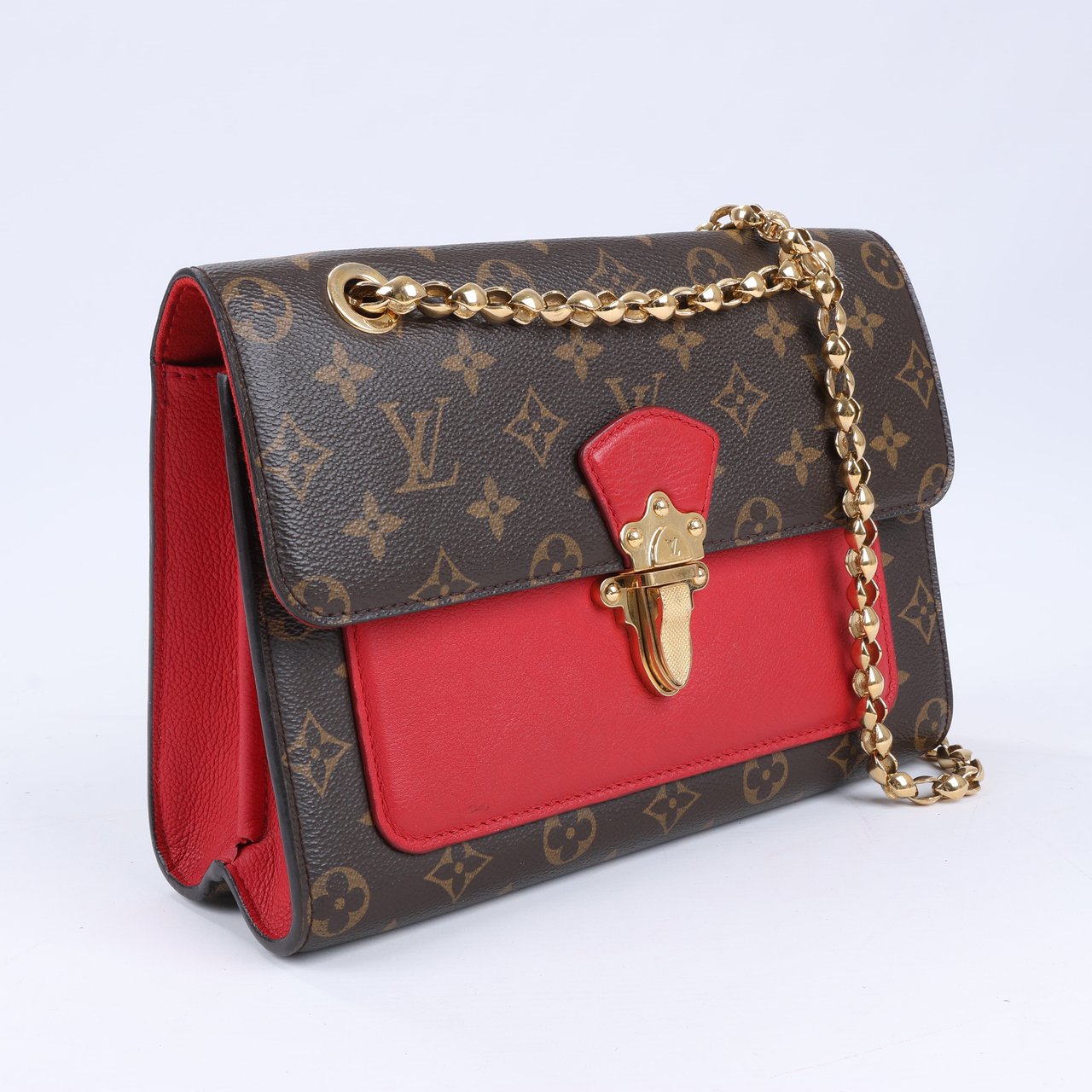 Louis Vuitton Louis Vuitton Monogram Victoire Shoulder Bag in Red M41731 Divers