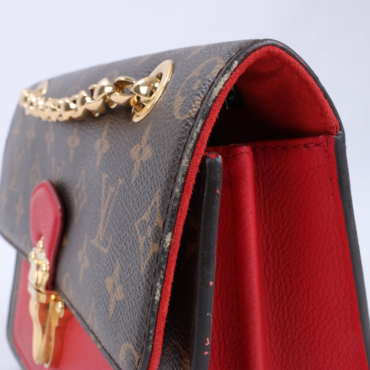 Louis Vuitton Louis Vuitton Monogram Victoire Shoulder Bag in Red M41731 Divers