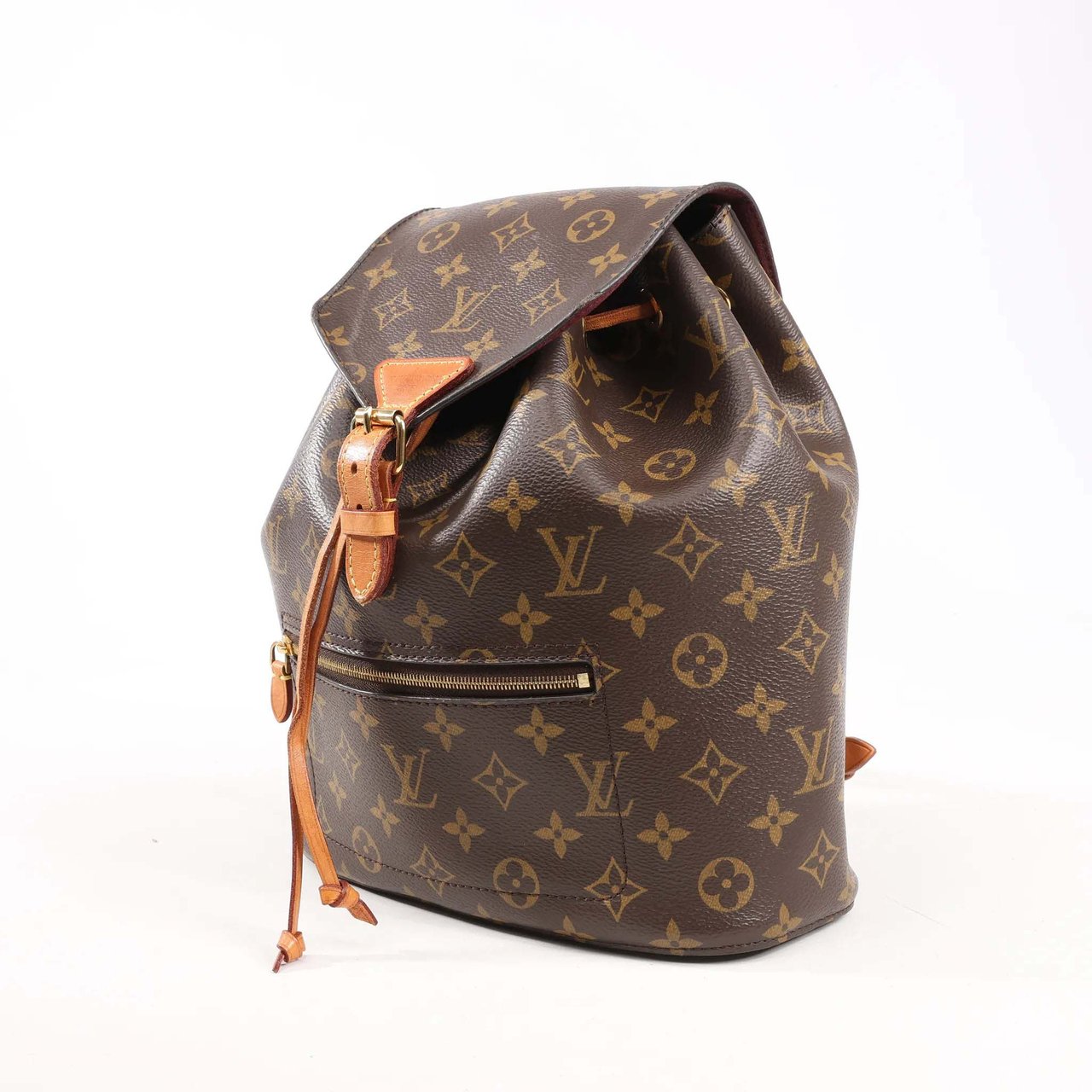 Louis Vuitton Louis Vuitton Monogram Canvas Monsley Backpack in Brown M43431 Bruin