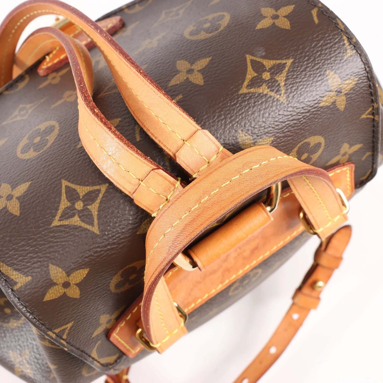 Louis Vuitton Louis Vuitton Monogram Canvas Monsley Backpack in Brown M43431 Bruin