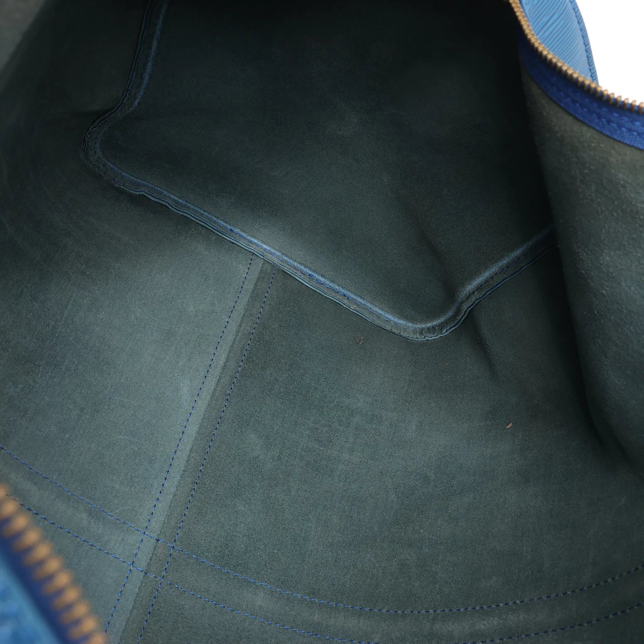 Louis Vuitton Louis Vuitton Epi Leather Keepall 55 Travel Bag in Blue M42955 Zwart