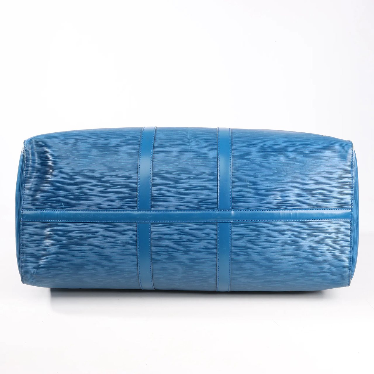 Louis Vuitton Louis Vuitton Epi Leather Keepall 55 Travel Bag in Blue M42955 Zwart