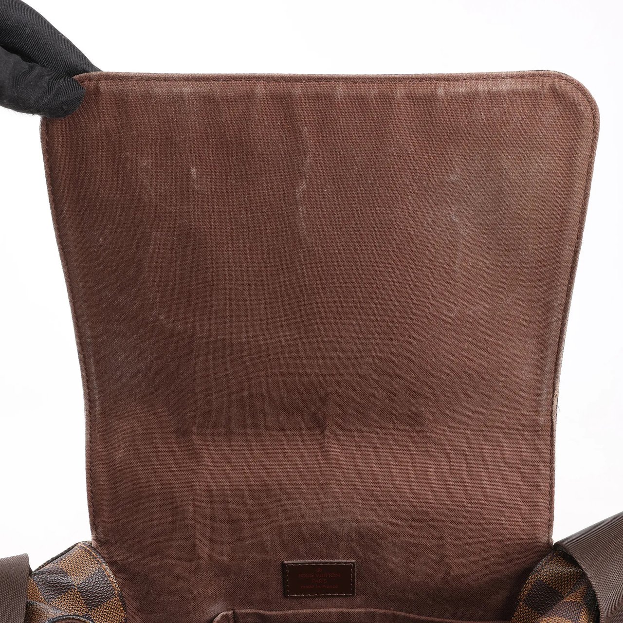 Louis Vuitton Louis Vuitton Damier Ebene Reporter Melville Crossbody Bag in Brown N51126 Bruin